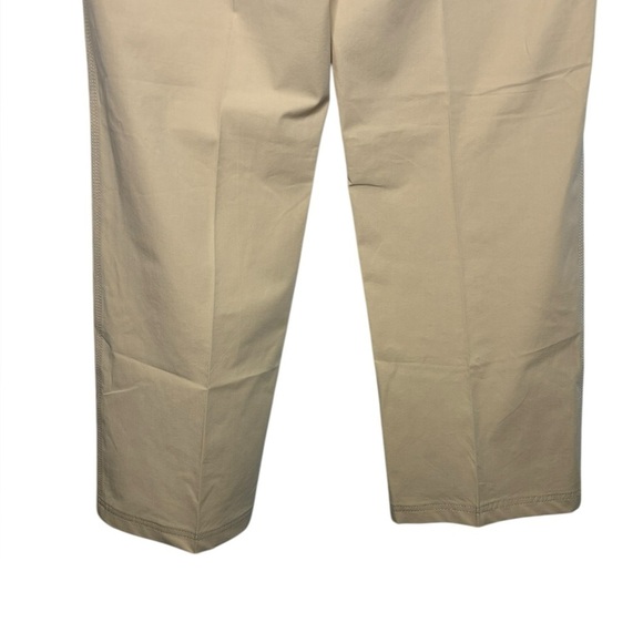 Lafayette 148 Business Casual Tan Stone Trouser Cropped Pants Size 4 - Picture 8 of 12